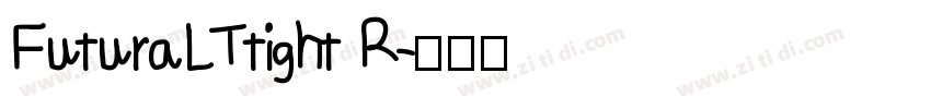 FuturaLTtight R字体转换